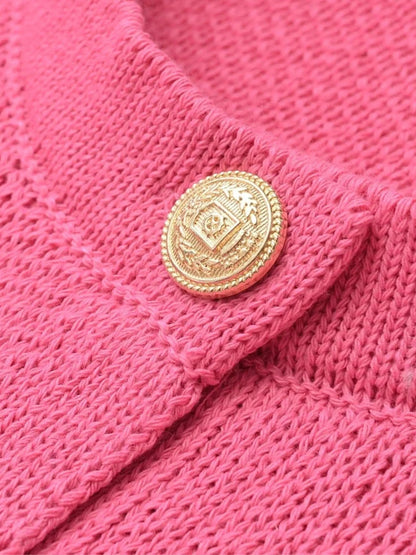 Damen Strickjacke Klassisch Mit Taschen