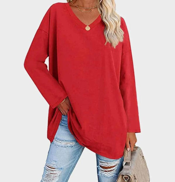 Damen Langarm Pullover Elegantes Design