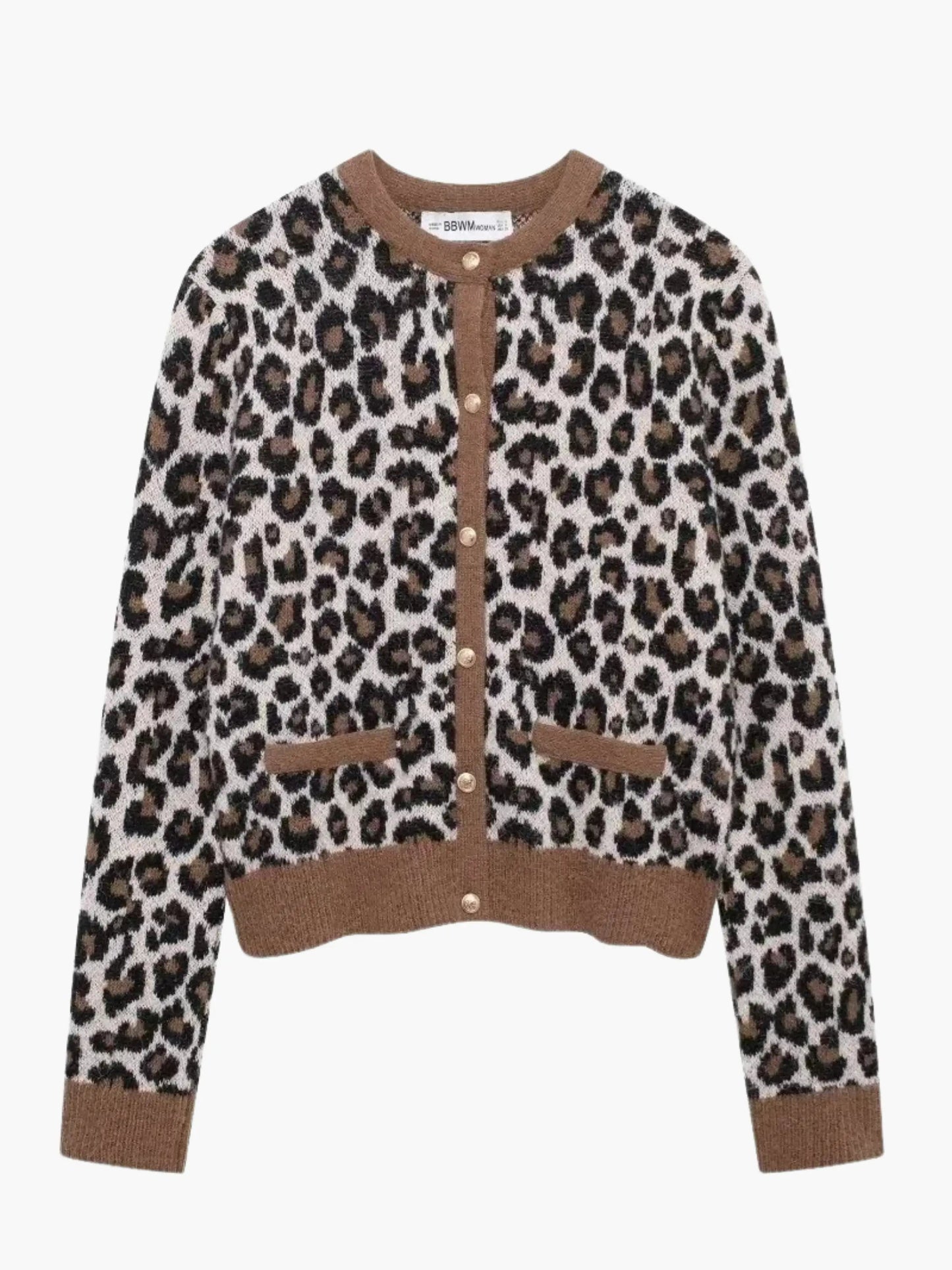 Damen Leopard Strickjacke Modisch - Norvielle