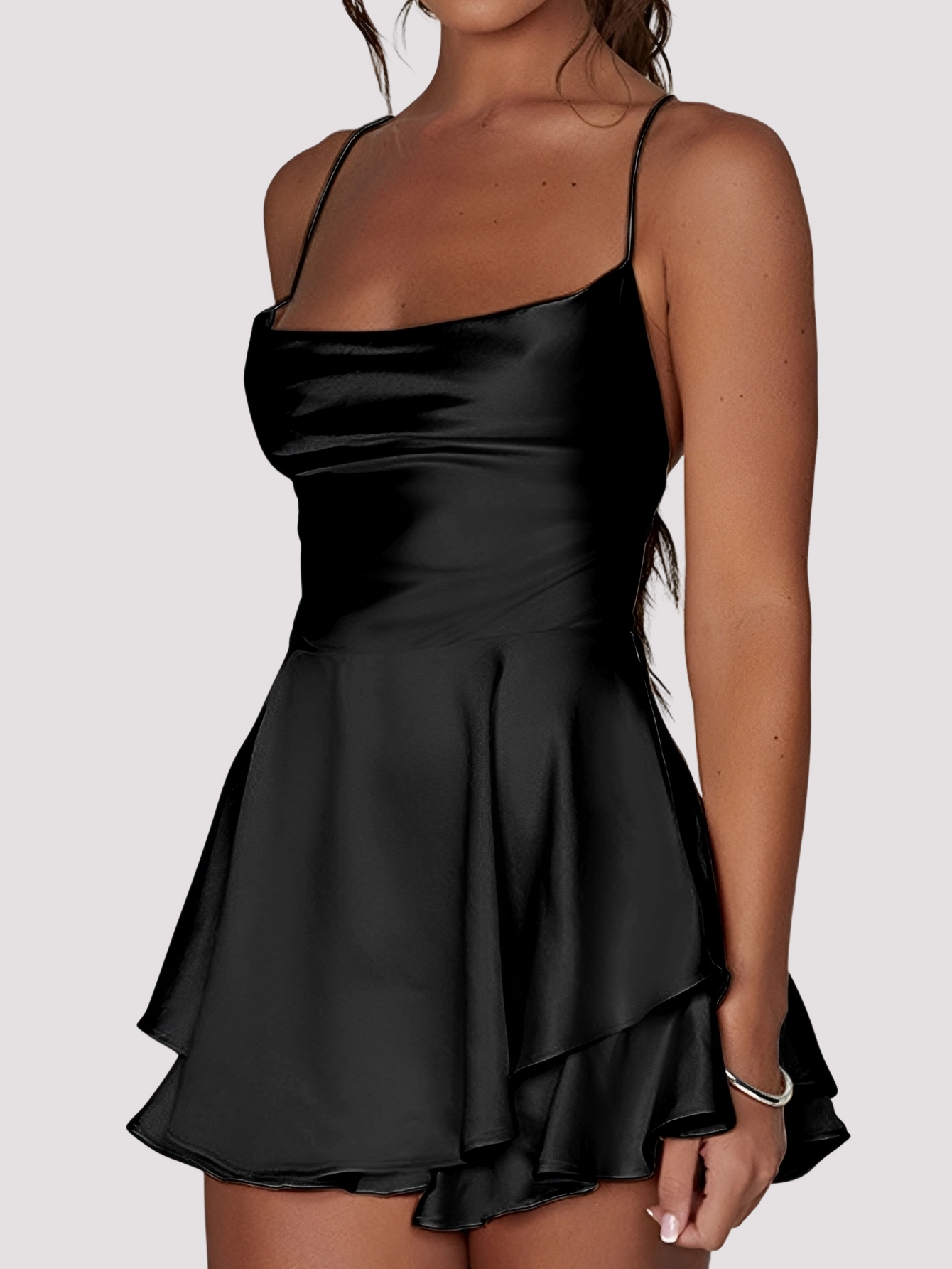 Damen Minikleid Cocktailkleid Kurz