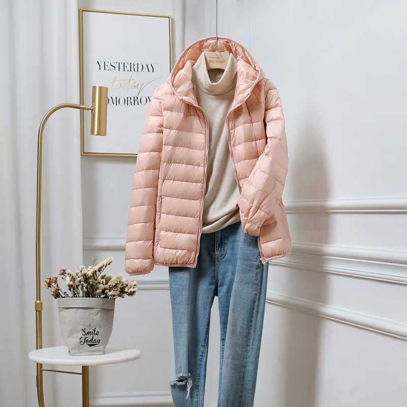 Damen Winterjacke Mit Kapuze Reißverschluss Warm - Norvielle