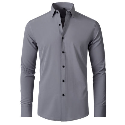 Herren Business Hemd Slim Fit Langarm Stretch