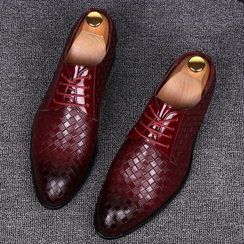 Herren Schnürschuhe Leder Elegantes Design
