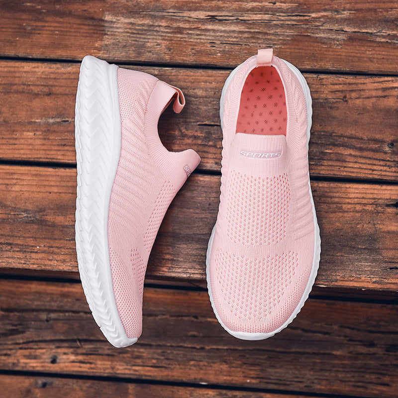 Damen Sneaker Atmungsaktives Stretch-Material Bequem