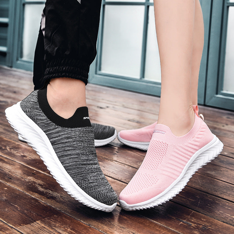 Damen Sneaker Atmungsaktives Stretch-Material Bequem