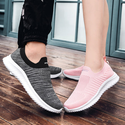 Damen Sneaker Atmungsaktives Stretch-Material Bequem