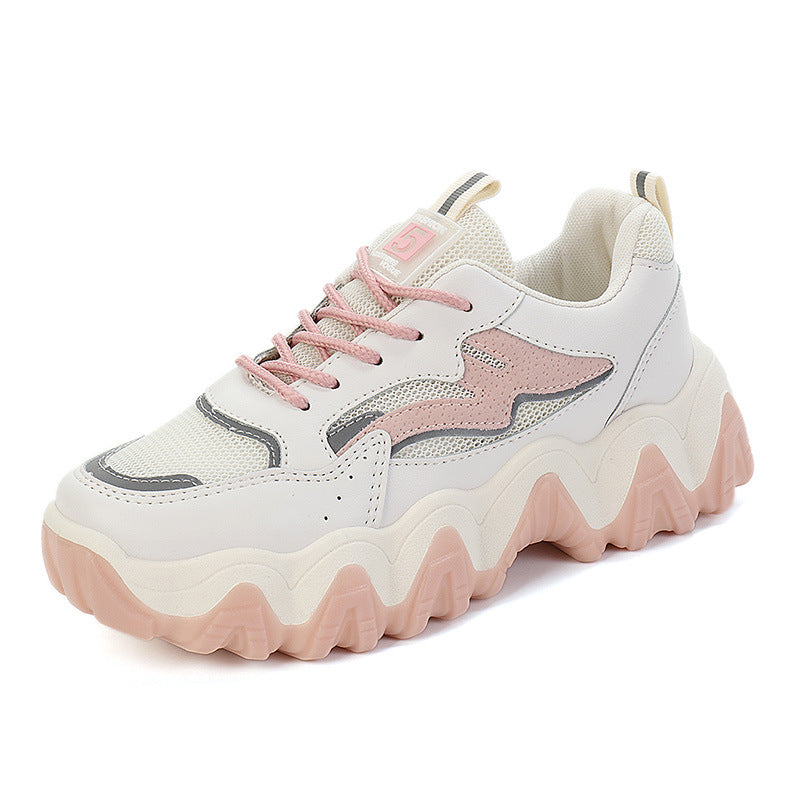 Damen Sneaker Chunky Atmungsaktiv Rutschfest