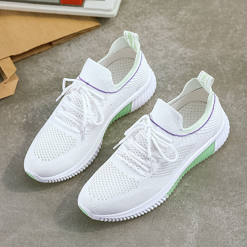 Damen Sneaker Atmungsaktives Mesh Ergonomisch Bequem