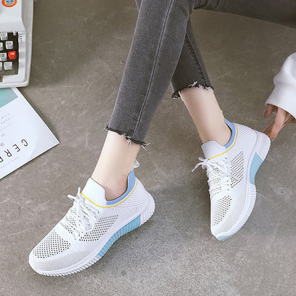 Damen Sneaker Atmungsaktives Mesh Ergonomisch Bequem