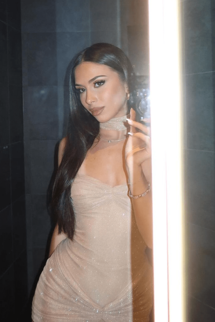 Elegantes Abendkleid Glitzernd Durchsichtig