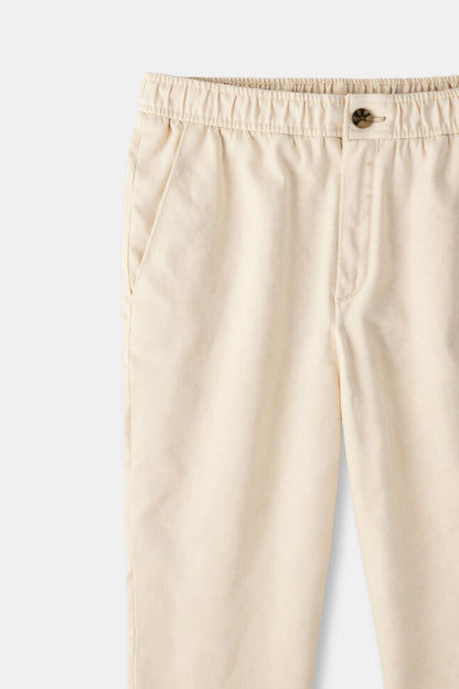 Herrenhose Elastisch Mit Knopfverschluss