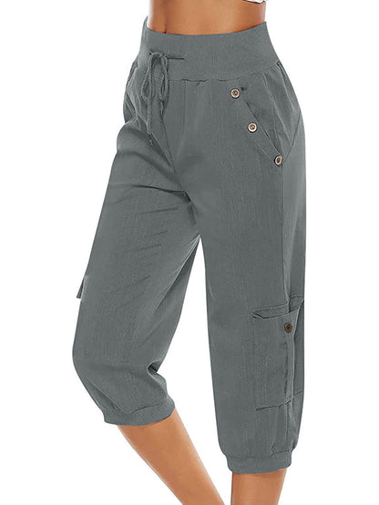 Damen Freizeithose Komfort Hose Bequem Alltag - Norvielle