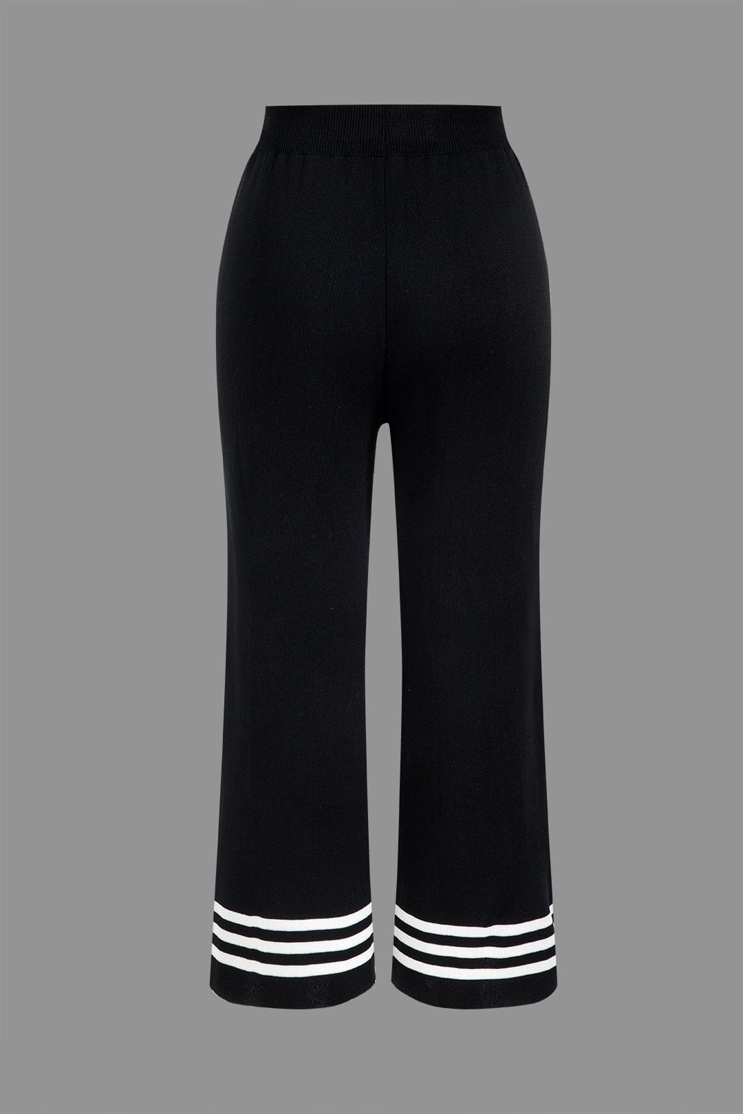 Damen Strick-Zweiteiler Cropped Cardigan Hose