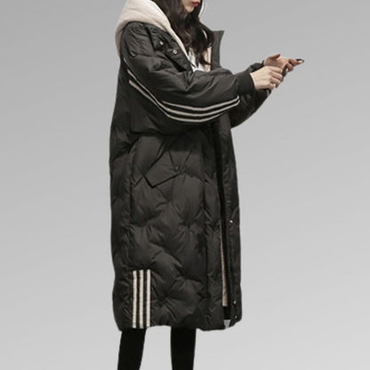Damen Pufferjacke Warme Winterdaunenjacke