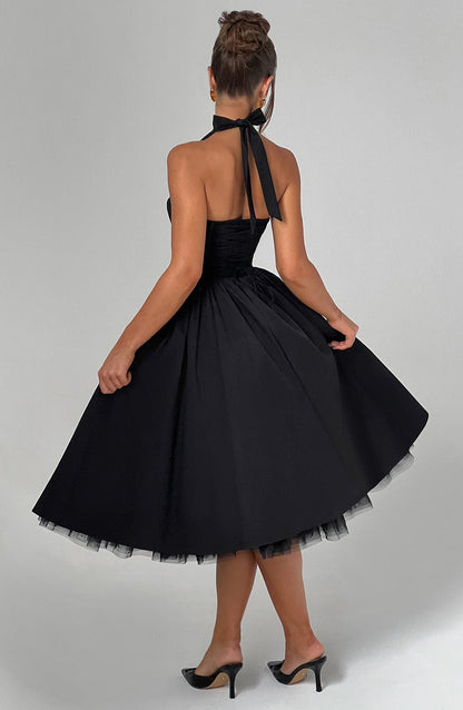 Damen Hochzeitsgästekleid Midi Elegant
