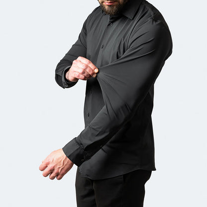 Herren Business Hemd Slim Fit Langarm Stretch