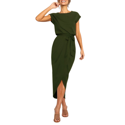 Damen Sommerkleid Midi Midi-Länge