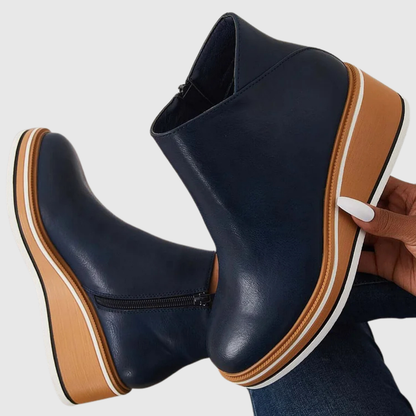 Damen Stiefel Schlank Modern Schwarz - Norvielle