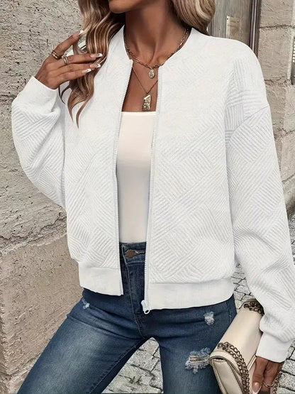 Damen Strickjacke Mit Reißverschluss Modern