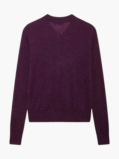 Damen Strickjacke Krawattenausschnitt Mit Taschen