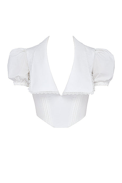 Damen Korsett- mit Puffärmeln Elegant