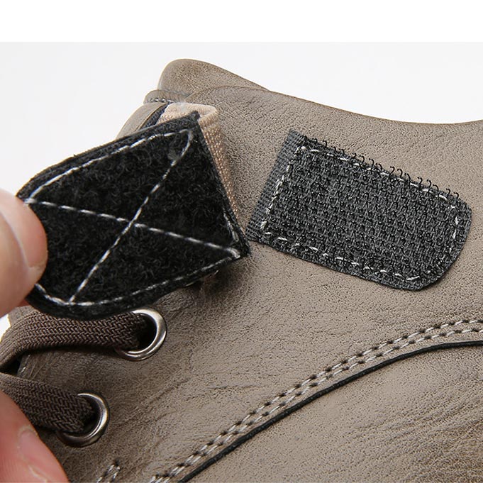 Damen Lederstiefel Cargo Stil Braun