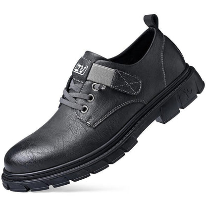 Damen Lederstiefel Cargo Stil Braun