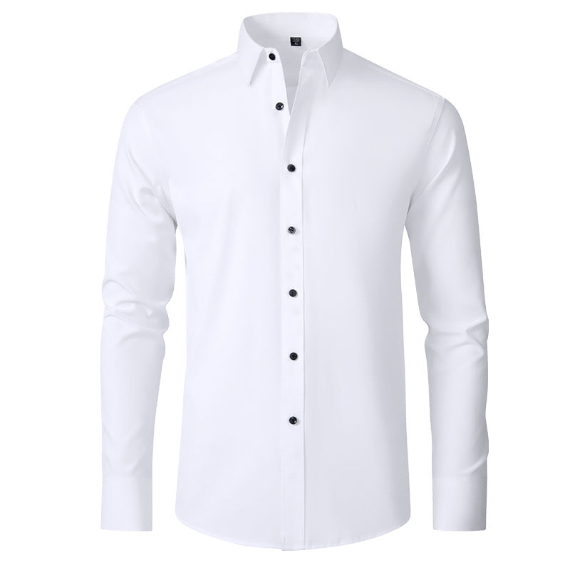 Herren Business Hemd Slim Fit Langarm Stretch