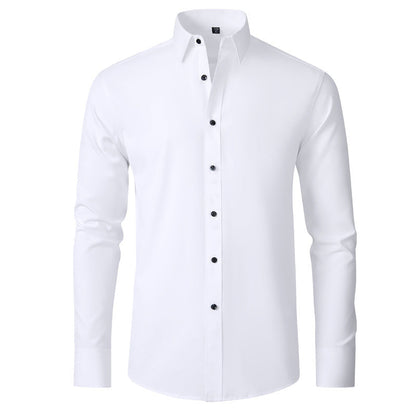 Herren Business Hemd Slim Fit Langarm Stretch