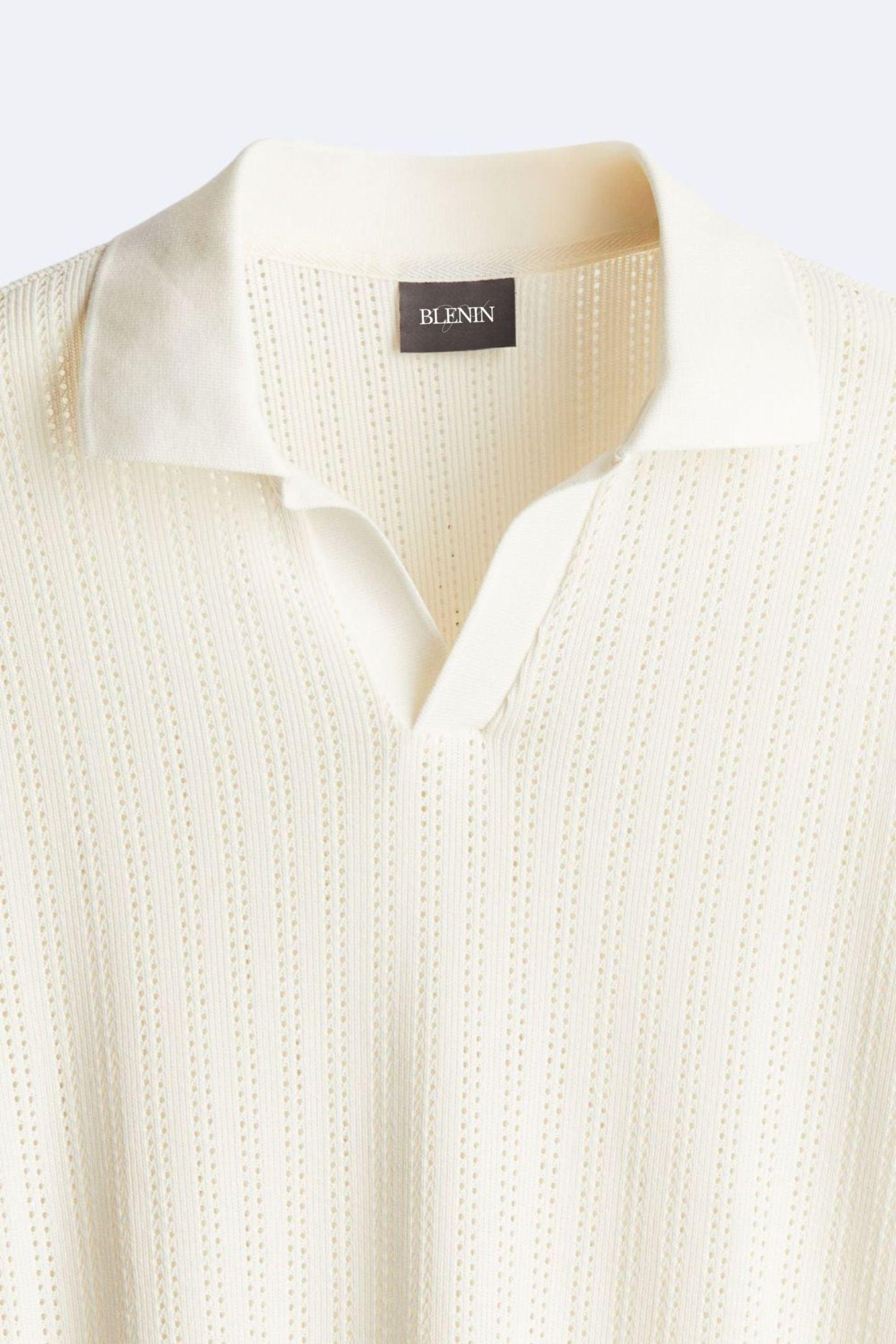 Herren Poloshirt Strick Modern Elegantes Design