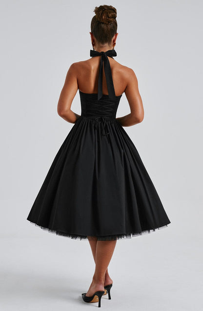 Damen Hochzeitsgästekleid Midi Elegant