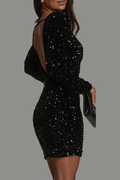 Damen Mini-Kleid Elegant Kurz - Norvielle