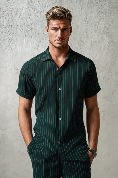 Herren Slim Fit Hemd Modern für Alle Anlässe