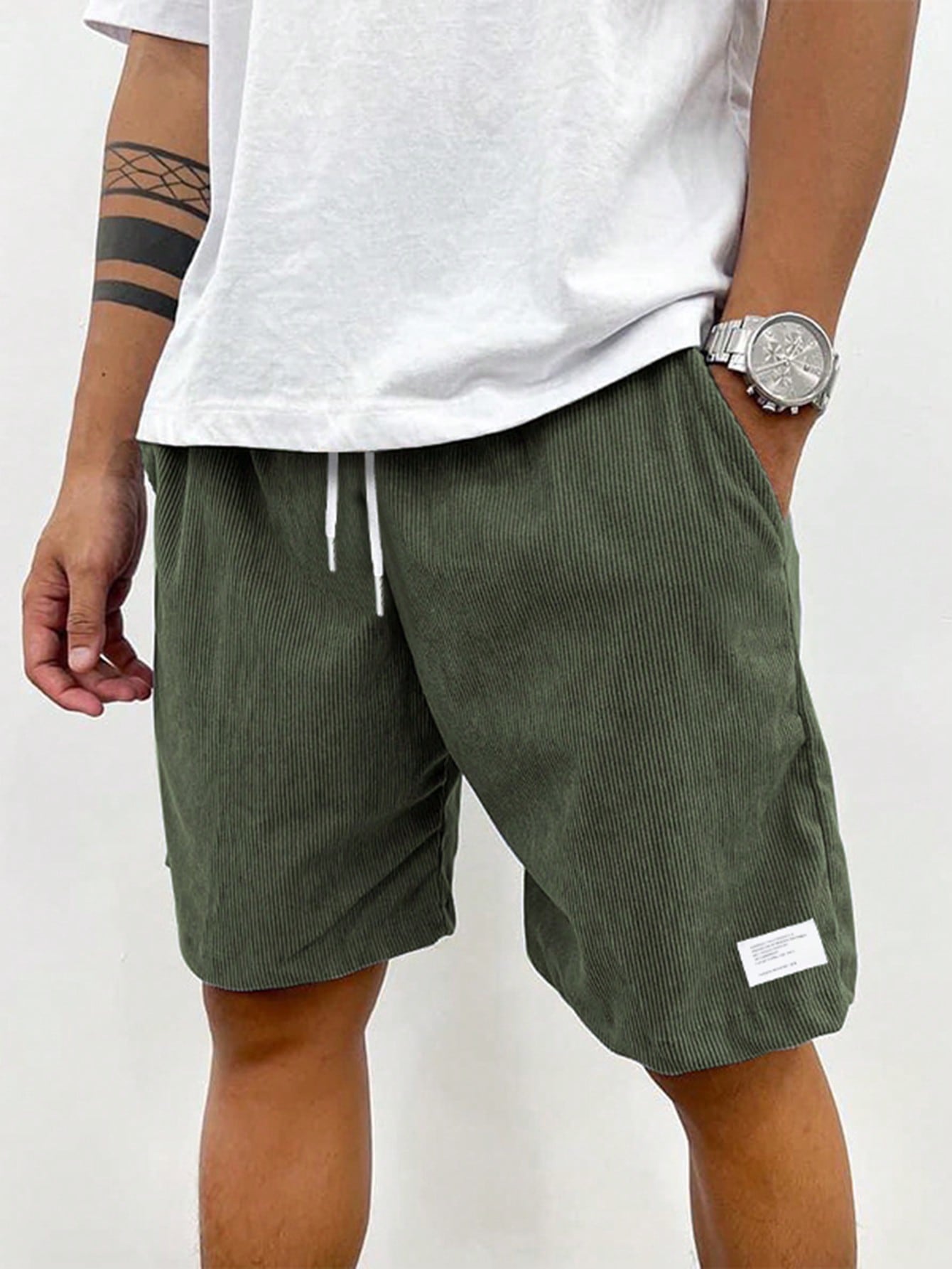 Herren Shorts Lockere Passform Kordelzug Bequem