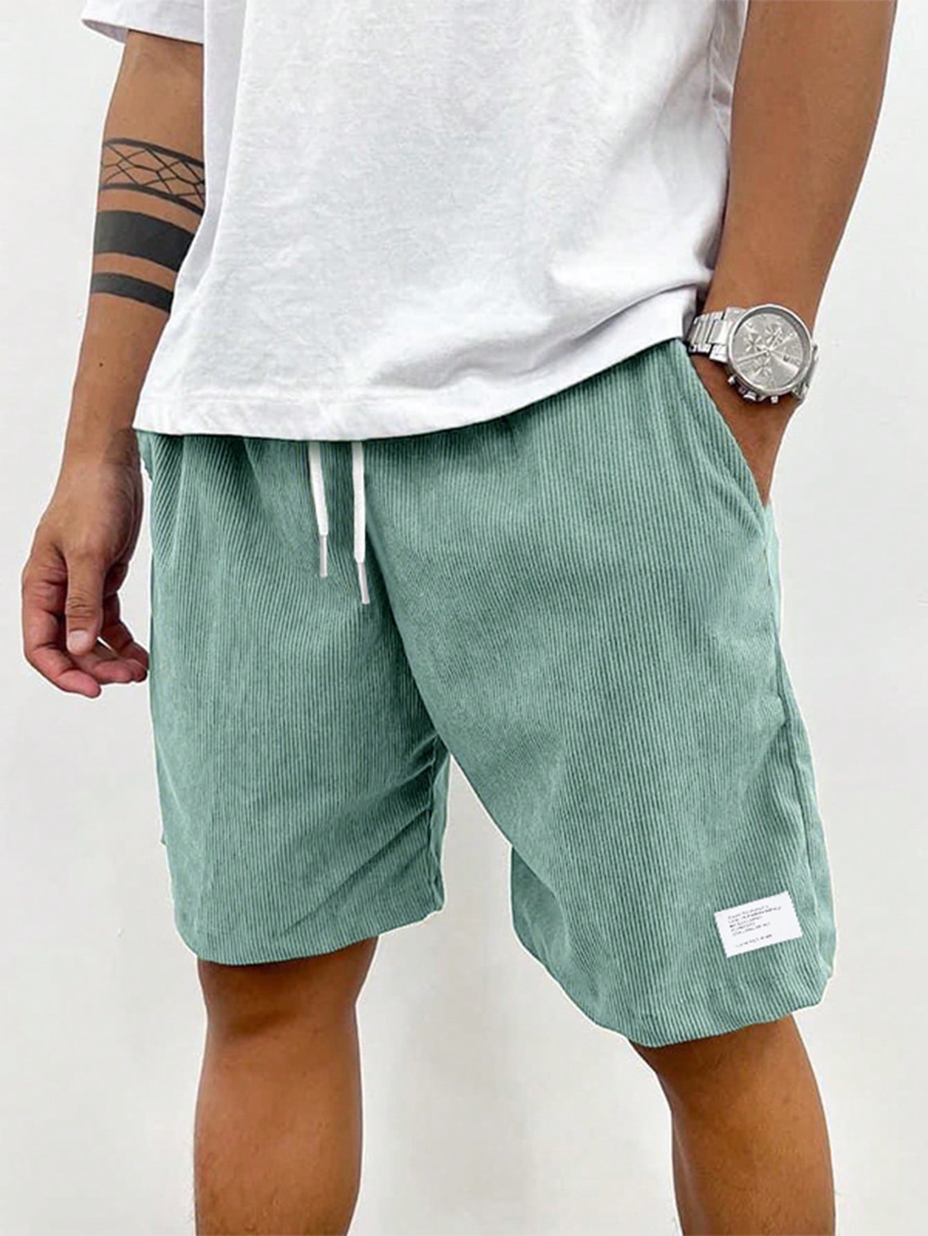 Herren Shorts Lockere Passform Kordelzug Bequem