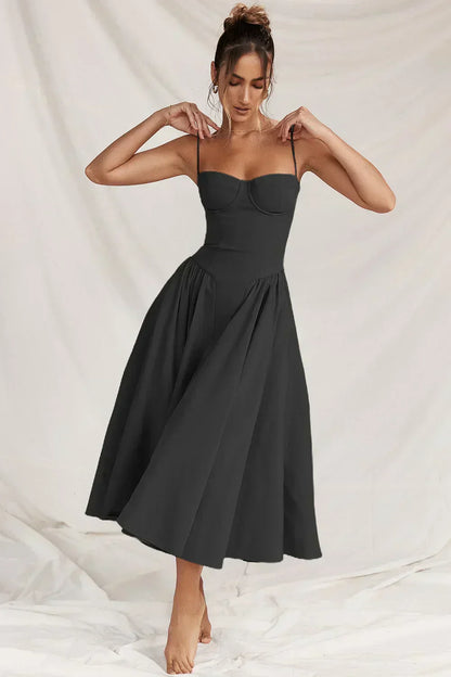 Damen Ärmelloses Sommerkleid aus Jute