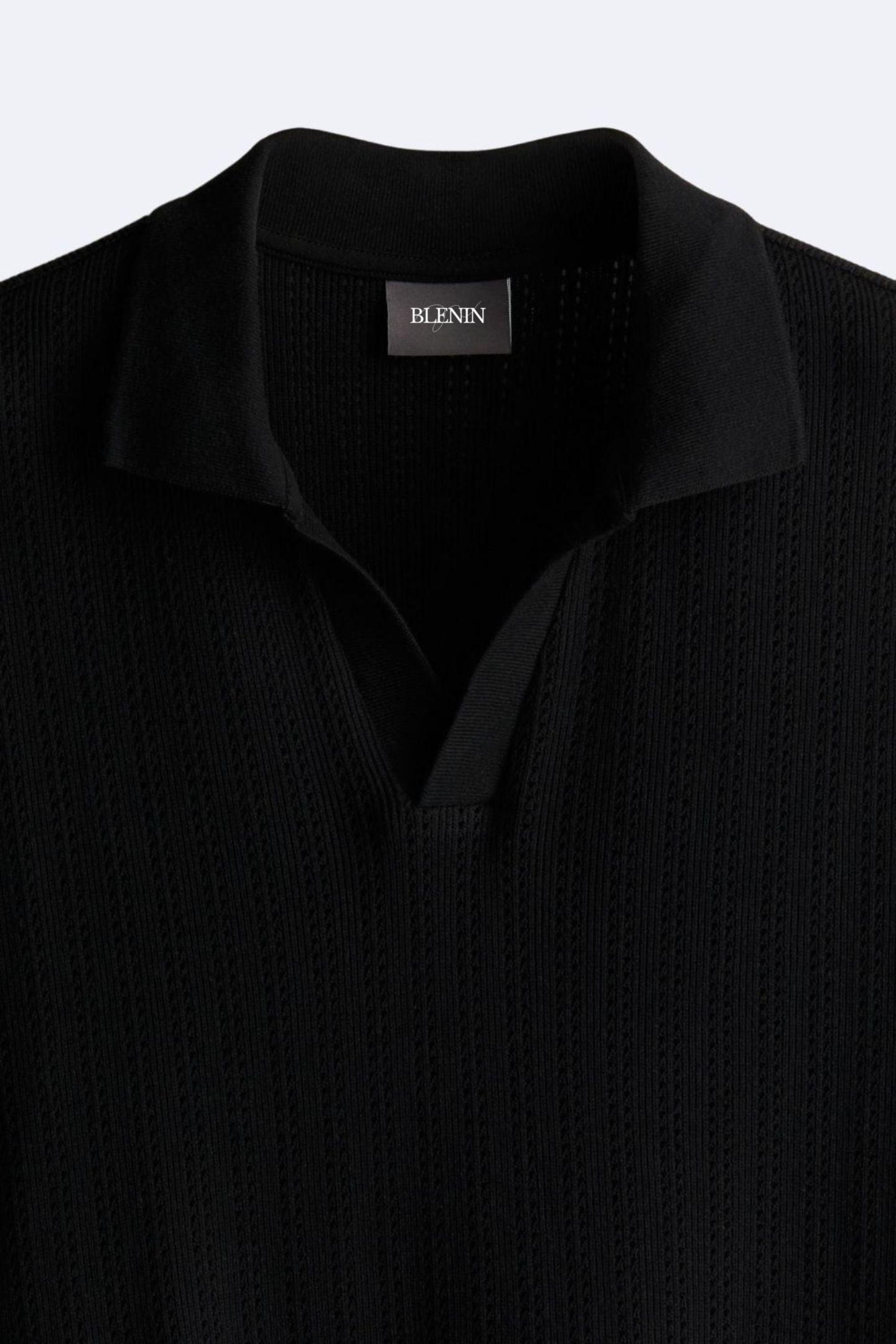 Herren Poloshirt Strick Modern Elegantes Design