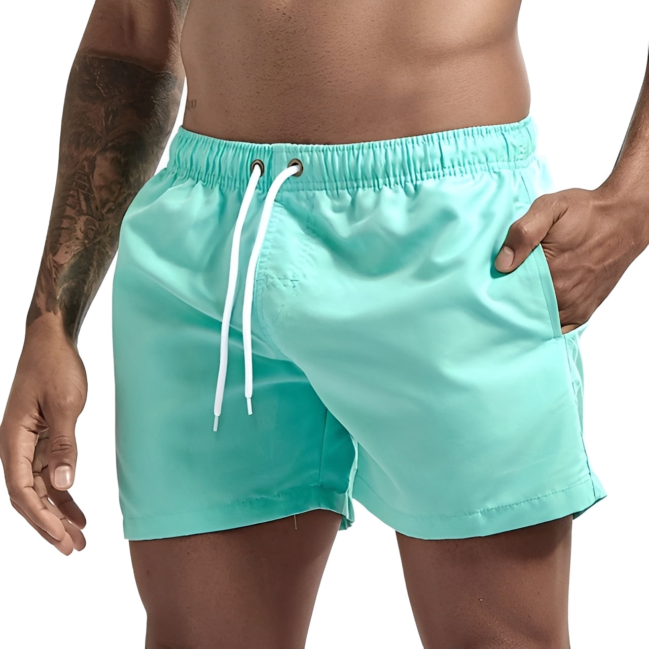 Herren Shorts Sommer Bequem Leicht
