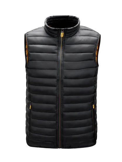 Herren Leichter Bodywarmer Steppweste Stehkragen