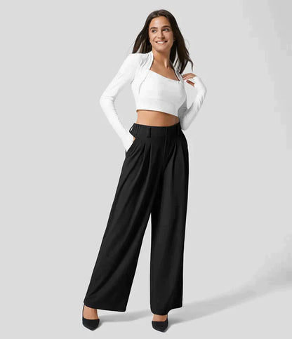 Damen High-Waist-Hose Elastisch Bequem - Norvielle