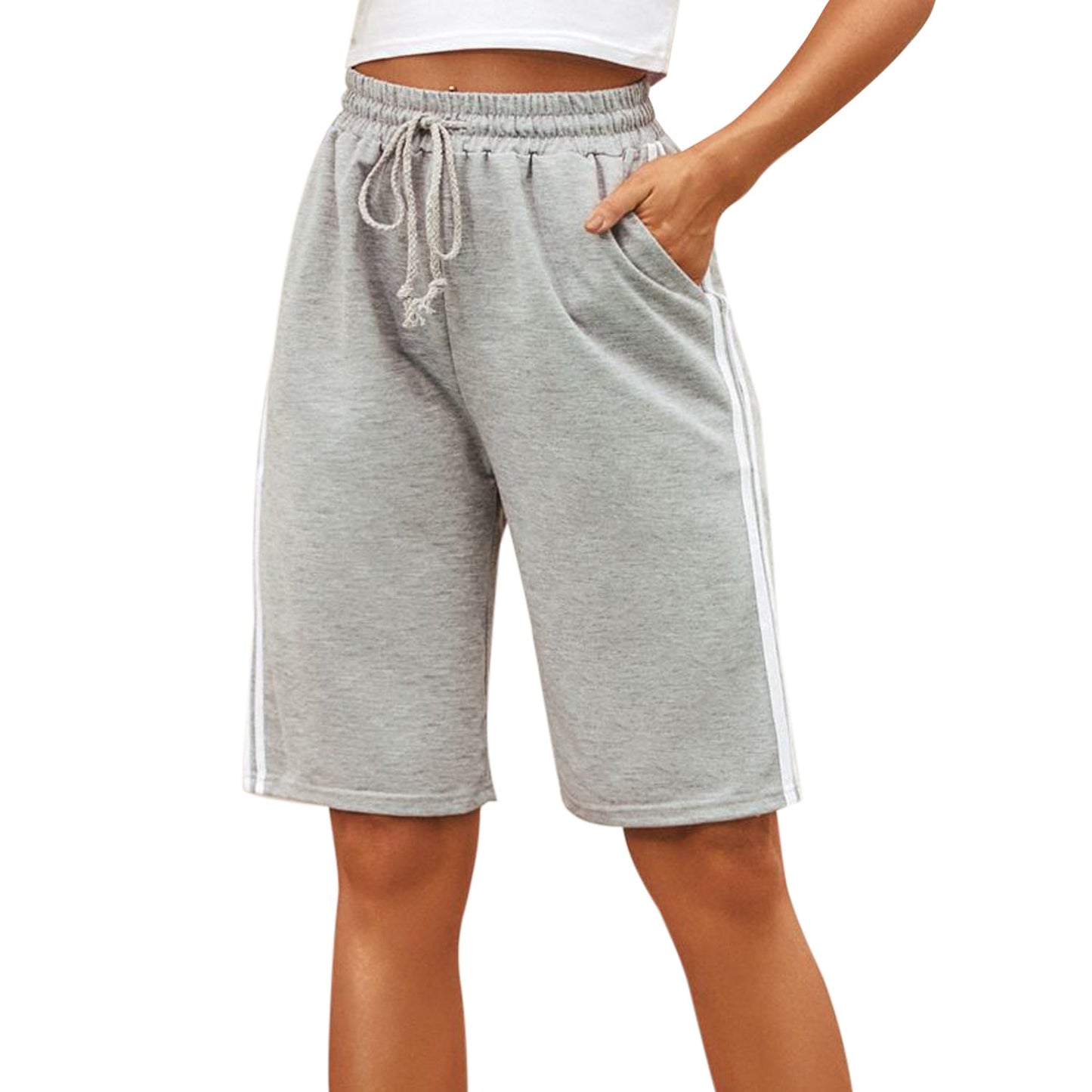 Damen Jogginghose Sportlich Streifen
