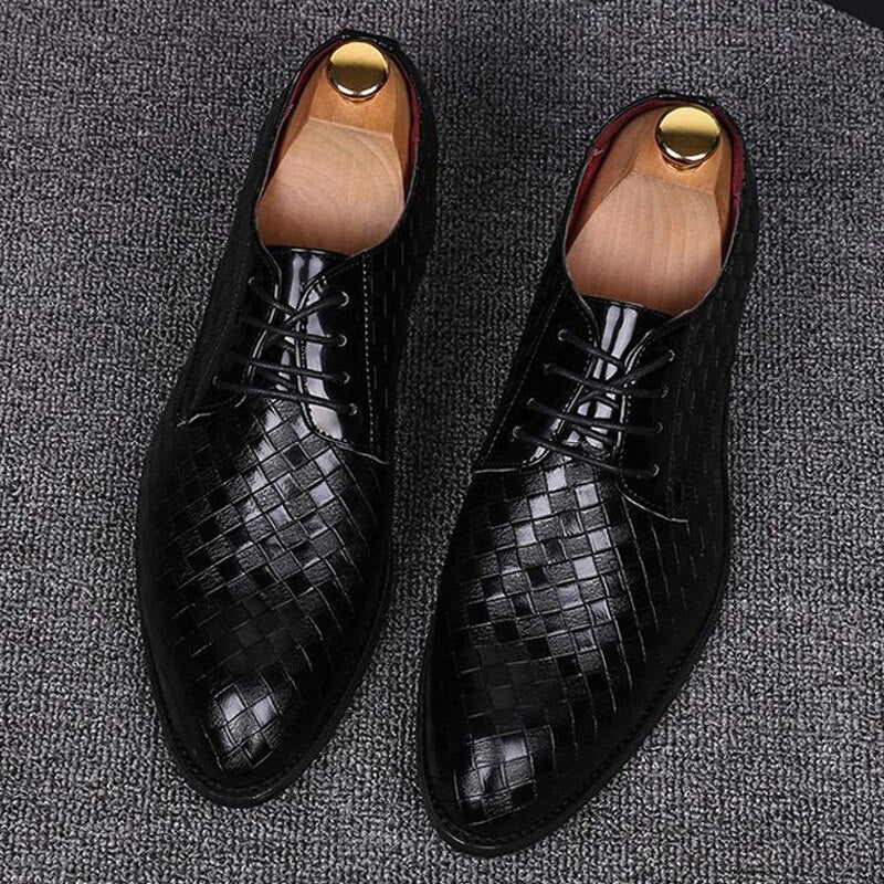 Herren Schnürschuhe Leder Elegantes Design