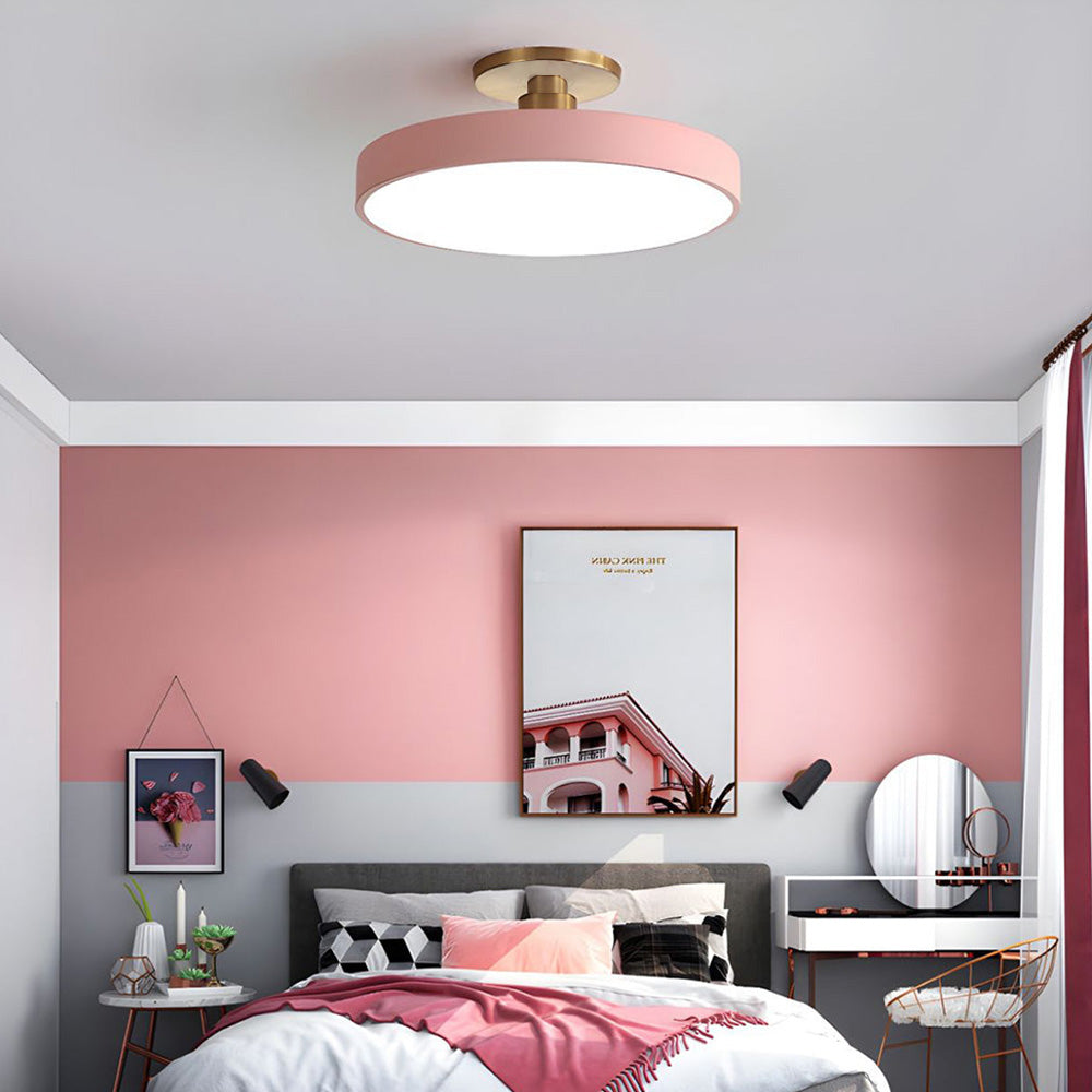 LED Deckenleuchte Gold Modern Dimmbar
