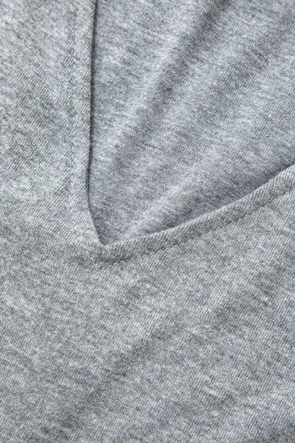 Damen Hoodie Midi Kleid Set Zweiteiler Lässig