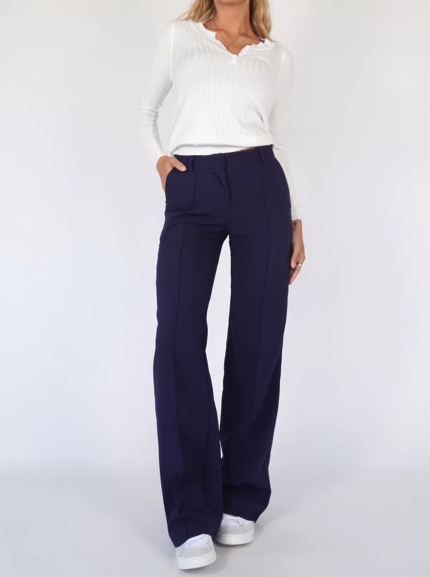 Damenhose Gerade Passform Elegant