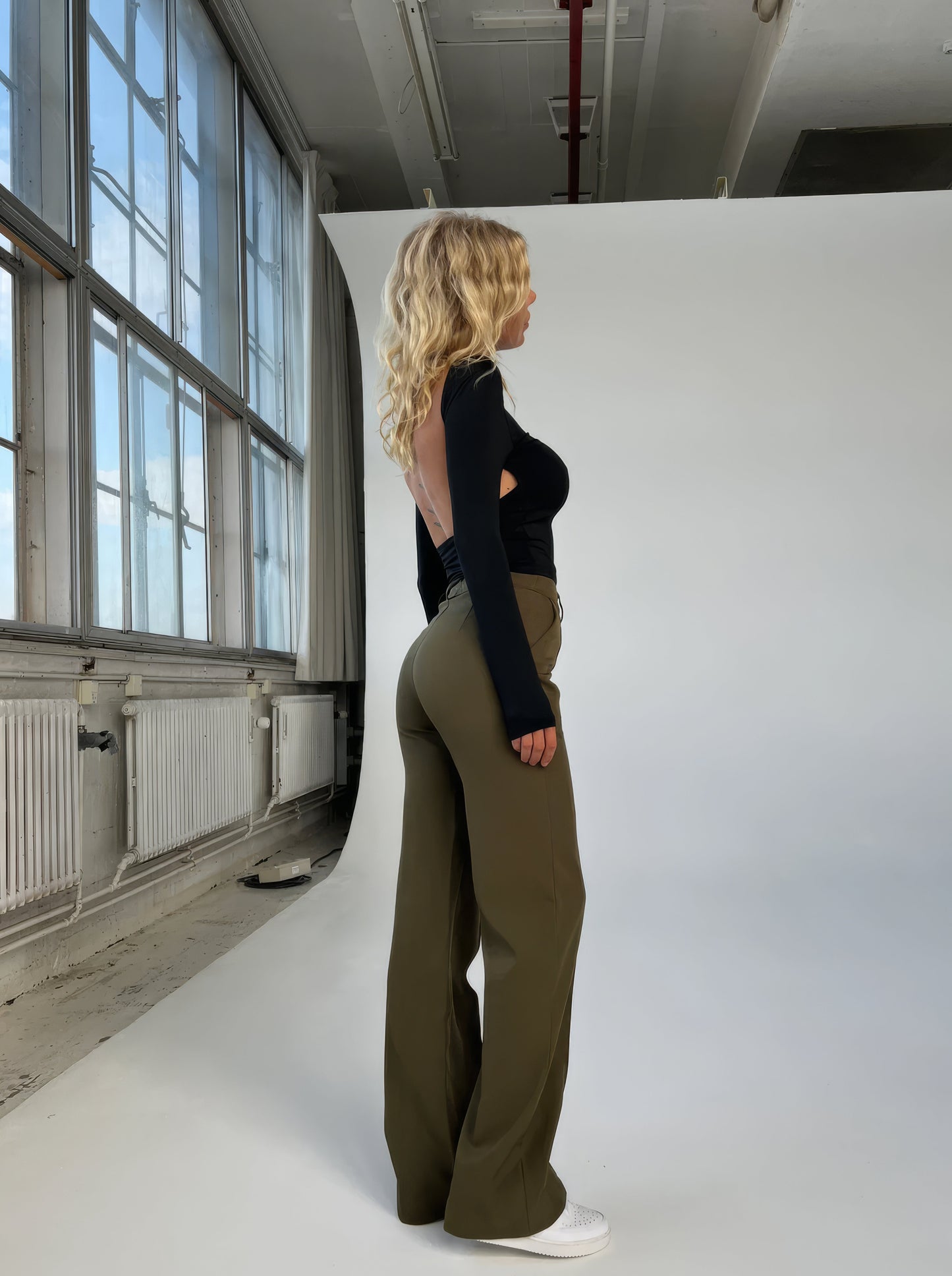 Damenhose Gerade Passform Elegant