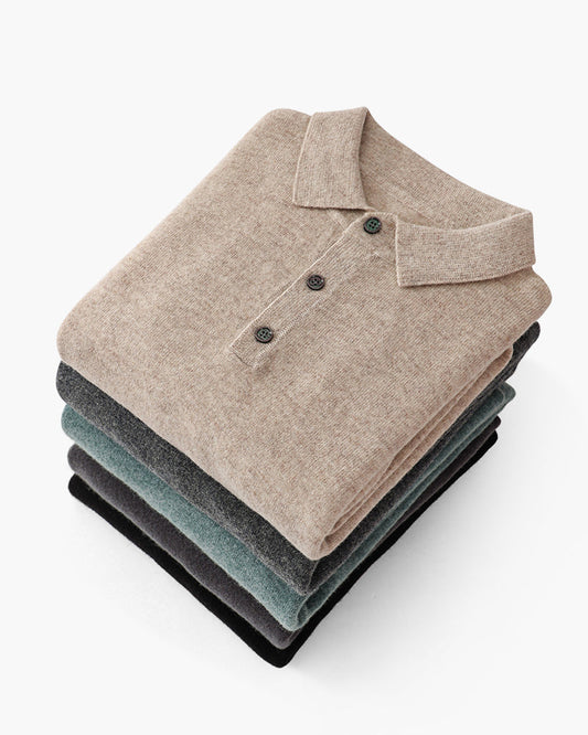 Herren Kaschmirpullover Polokragen Warm - Norvielle