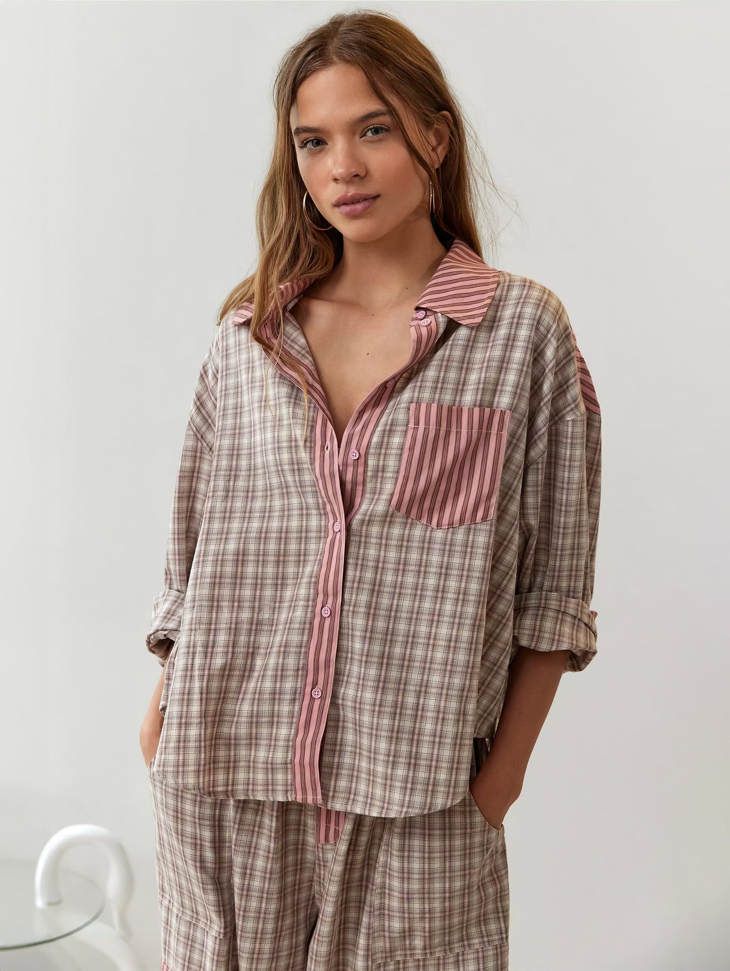 Damen Pyjama-Set Weich Komfort