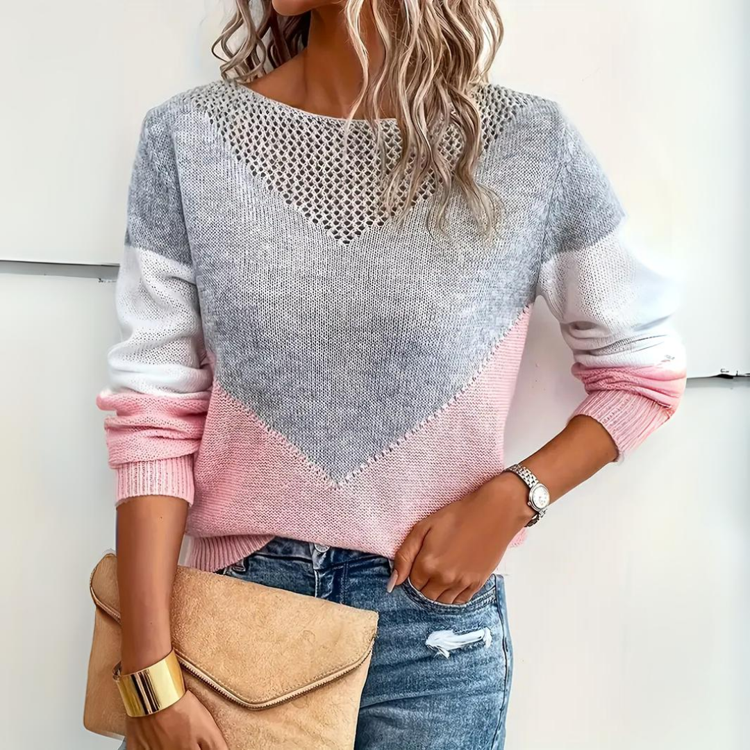 Damen Pullover Bequem Lässig Geschnitten - Norvielle