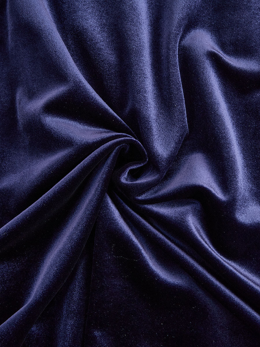 Elegantes Damen Samtkleid Party Midikleid